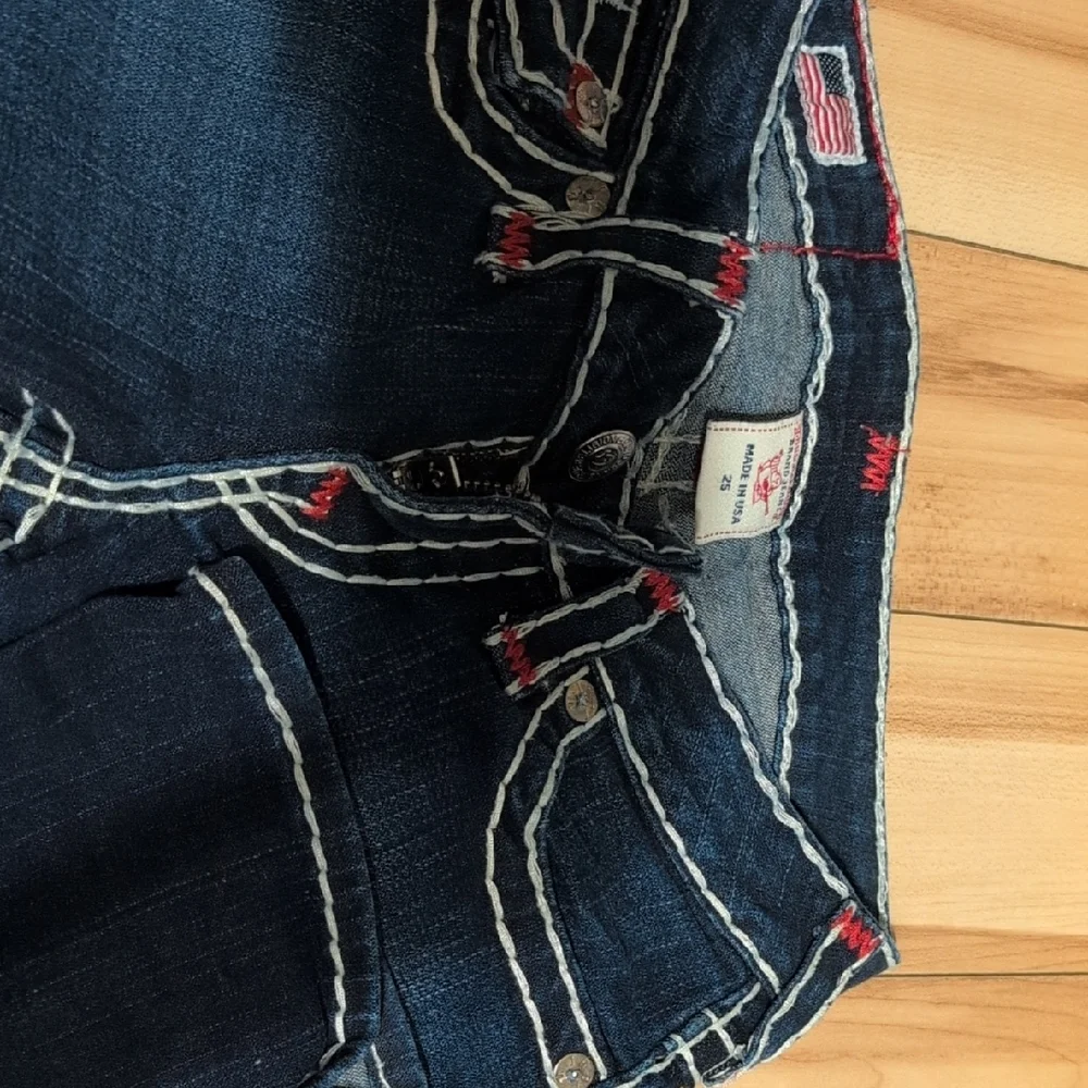 Vintage True Religion Women's Dark Blue With Red Stitching - Picture 2 of 3